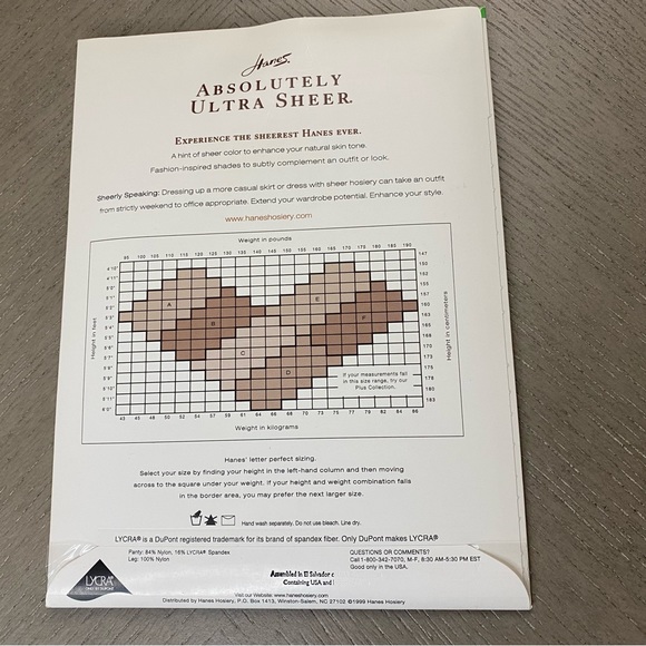 Hanes Pack of (3) 90’s Control Top Sheer Tights Hosiery Pantyhose Women’s Size C - Picture 4 of 13